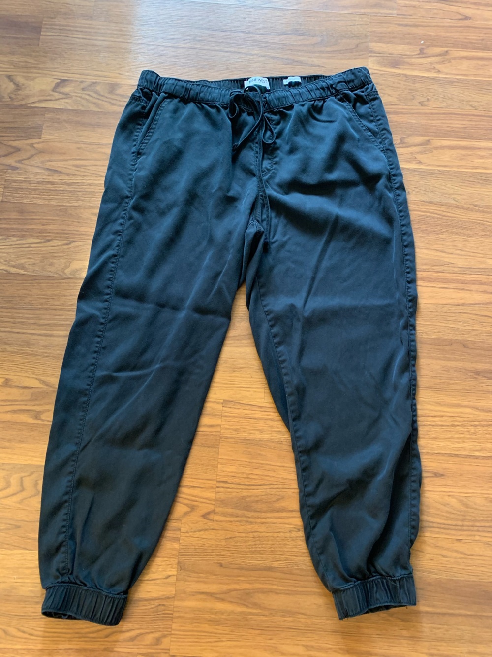 Nine West Black Women's Jogger Pants Black L 100% Lyocell